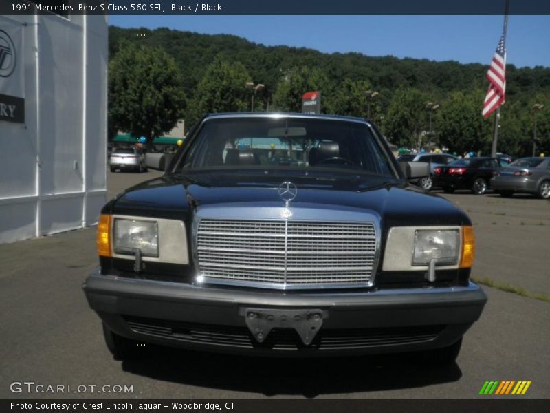Black / Black 1991 Mercedes-Benz S Class 560 SEL
