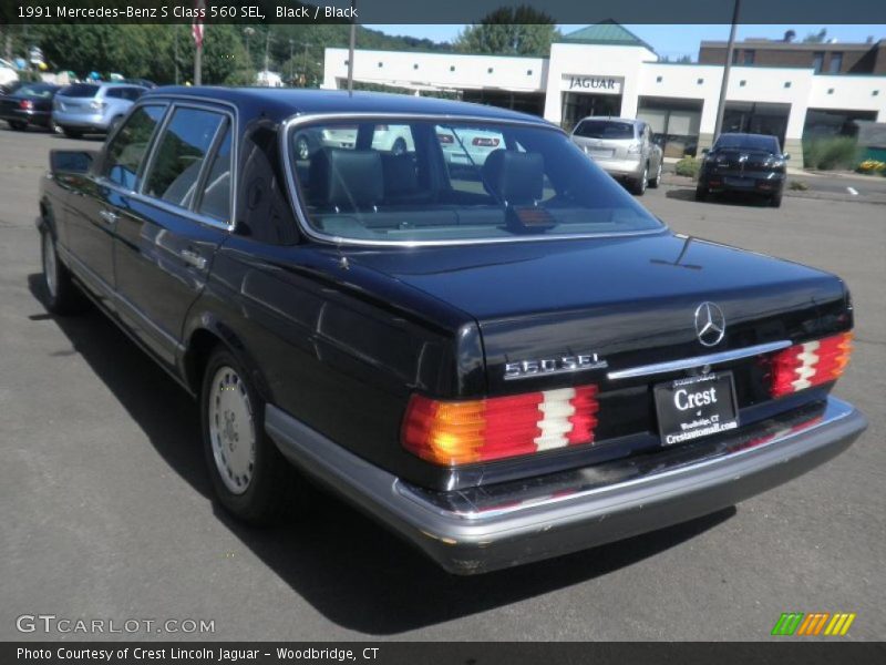 Black / Black 1991 Mercedes-Benz S Class 560 SEL
