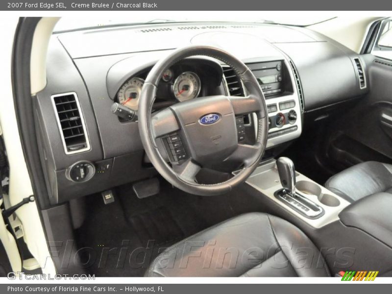 Creme Brulee / Charcoal Black 2007 Ford Edge SEL