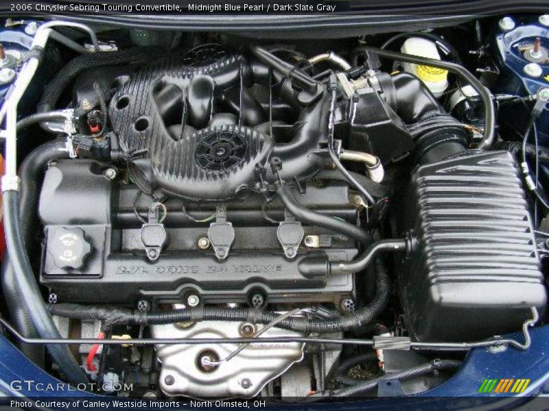 Midnight Blue Pearl / Dark Slate Gray 2006 Chrysler Sebring Touring Convertible