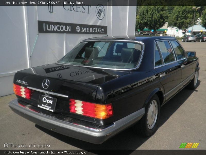 Black / Black 1991 Mercedes-Benz S Class 560 SEL