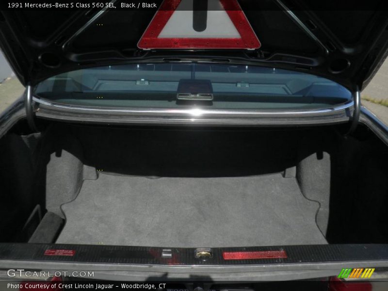 Black / Black 1991 Mercedes-Benz S Class 560 SEL