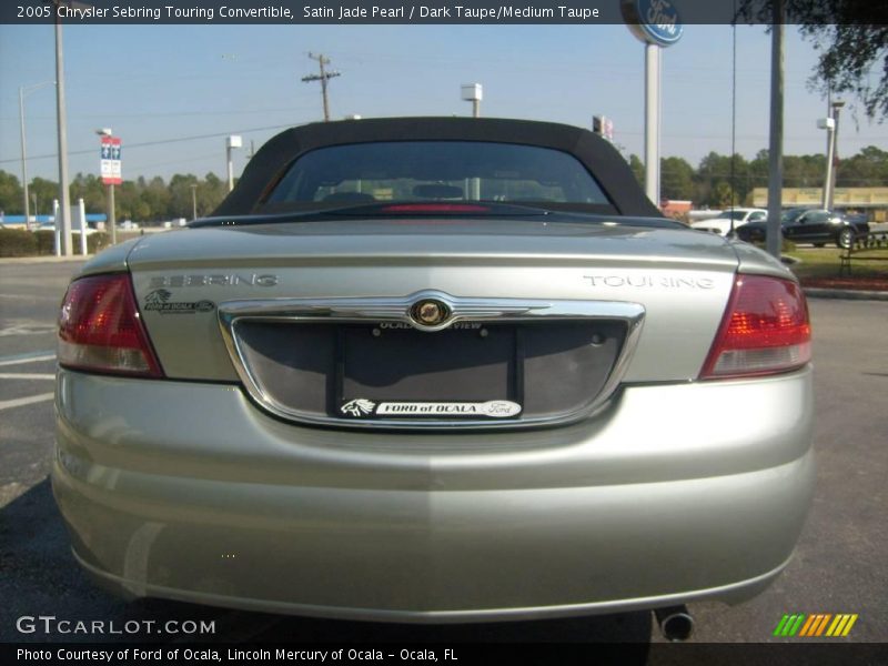 Satin Jade Pearl / Dark Taupe/Medium Taupe 2005 Chrysler Sebring Touring Convertible