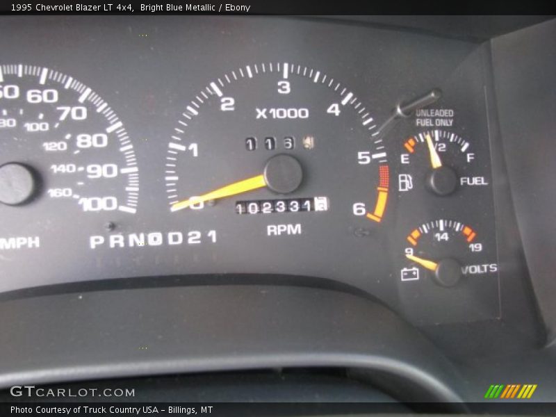 Bright Blue Metallic / Ebony 1995 Chevrolet Blazer LT 4x4