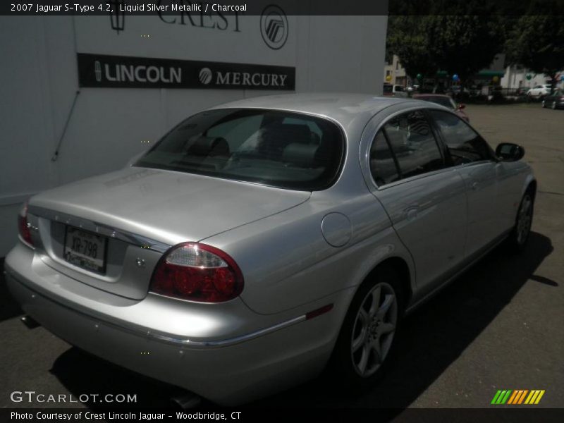 Liquid Silver Metallic / Charcoal 2007 Jaguar S-Type 4.2