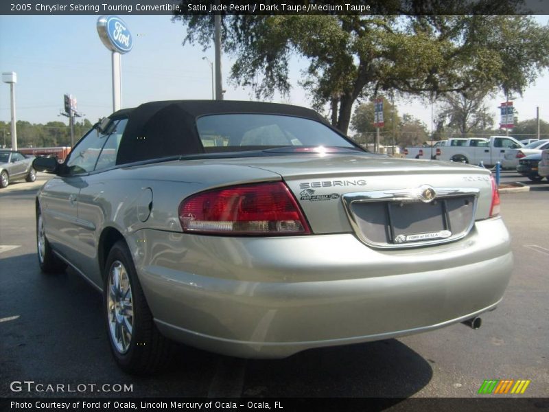 Satin Jade Pearl / Dark Taupe/Medium Taupe 2005 Chrysler Sebring Touring Convertible