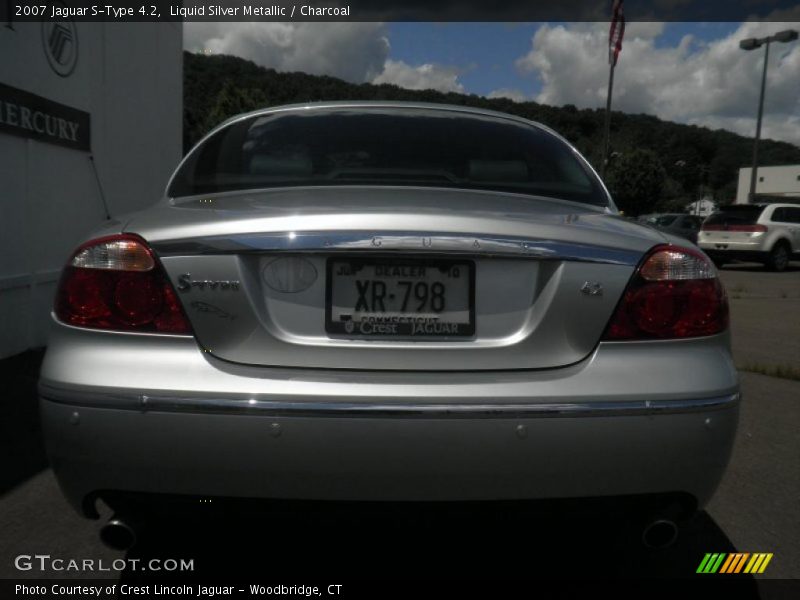Liquid Silver Metallic / Charcoal 2007 Jaguar S-Type 4.2