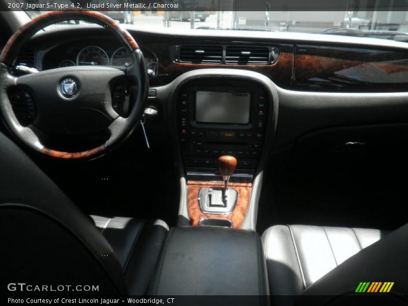 Liquid Silver Metallic / Charcoal 2007 Jaguar S-Type 4.2