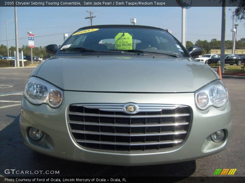 Satin Jade Pearl / Dark Taupe/Medium Taupe 2005 Chrysler Sebring Touring Convertible