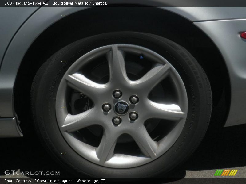 Liquid Silver Metallic / Charcoal 2007 Jaguar S-Type 4.2