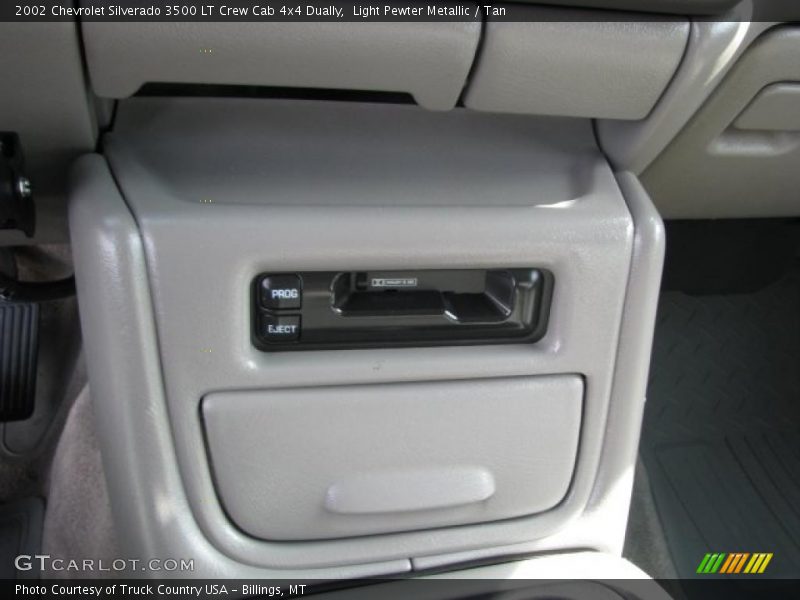 Light Pewter Metallic / Tan 2002 Chevrolet Silverado 3500 LT Crew Cab 4x4 Dually