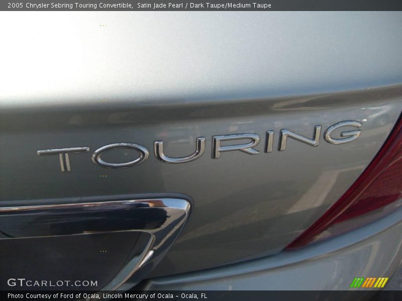Satin Jade Pearl / Dark Taupe/Medium Taupe 2005 Chrysler Sebring Touring Convertible