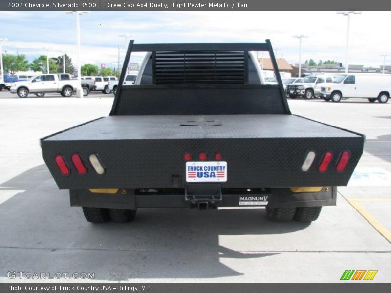 Light Pewter Metallic / Tan 2002 Chevrolet Silverado 3500 LT Crew Cab 4x4 Dually