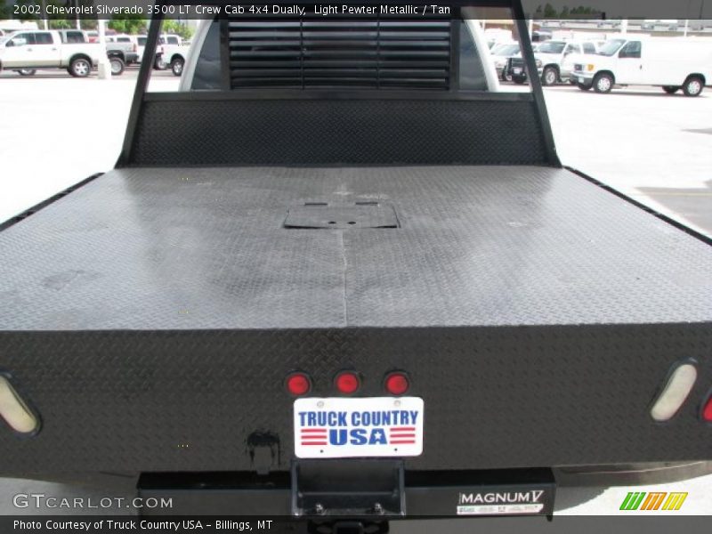 Light Pewter Metallic / Tan 2002 Chevrolet Silverado 3500 LT Crew Cab 4x4 Dually