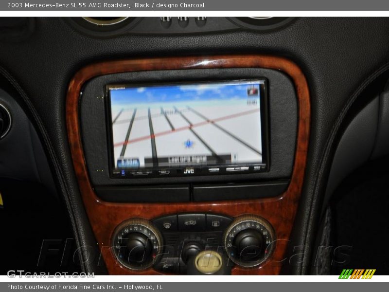 Black / designo Charcoal 2003 Mercedes-Benz SL 55 AMG Roadster