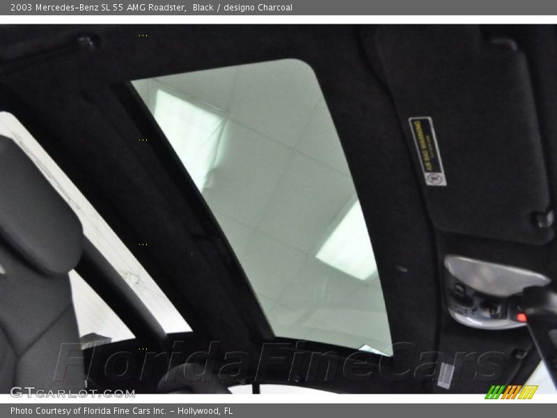 Black / designo Charcoal 2003 Mercedes-Benz SL 55 AMG Roadster