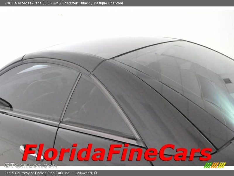 Black / designo Charcoal 2003 Mercedes-Benz SL 55 AMG Roadster