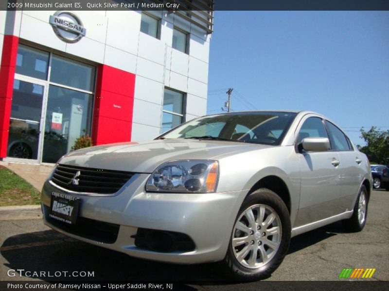 Quick Silver Pearl / Medium Gray 2009 Mitsubishi Galant ES