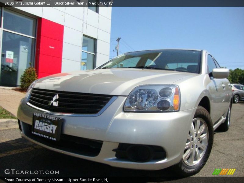 Quick Silver Pearl / Medium Gray 2009 Mitsubishi Galant ES