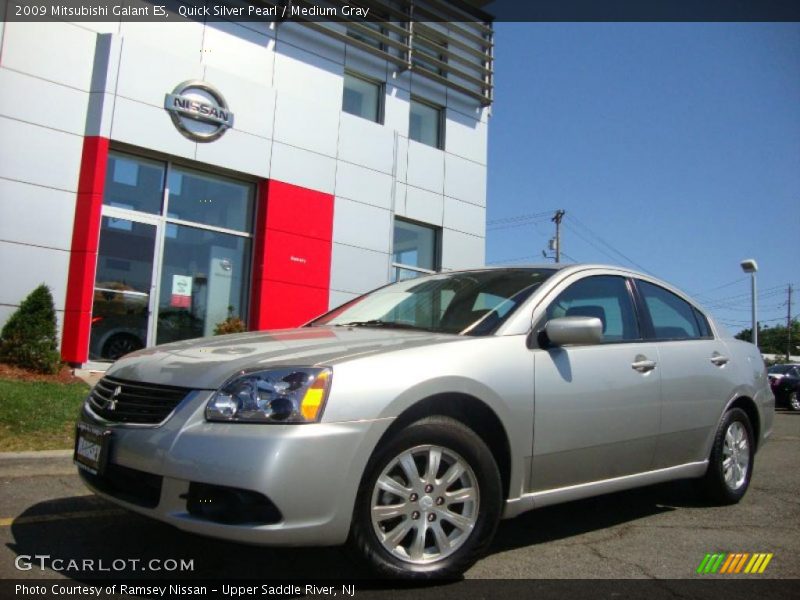 Quick Silver Pearl / Medium Gray 2009 Mitsubishi Galant ES