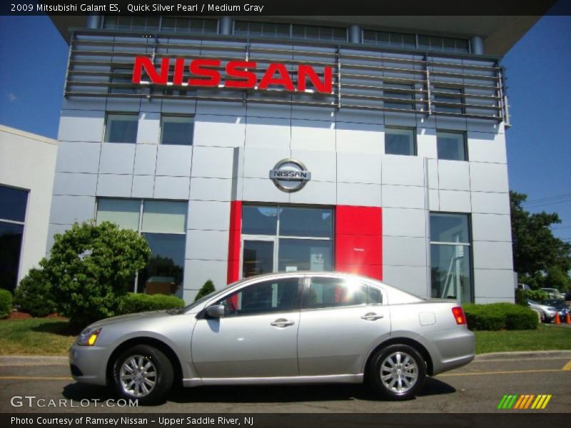Quick Silver Pearl / Medium Gray 2009 Mitsubishi Galant ES