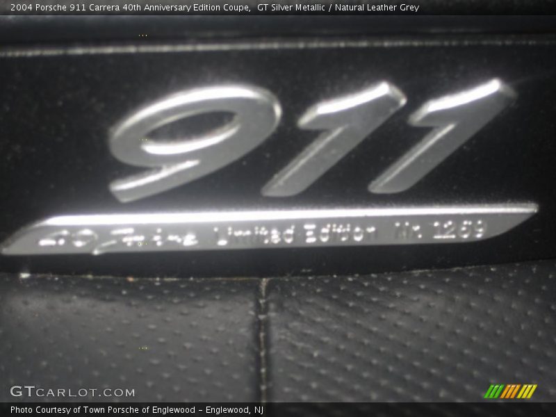 GT Silver Metallic / Natural Leather Grey 2004 Porsche 911 Carrera 40th Anniversary Edition Coupe
