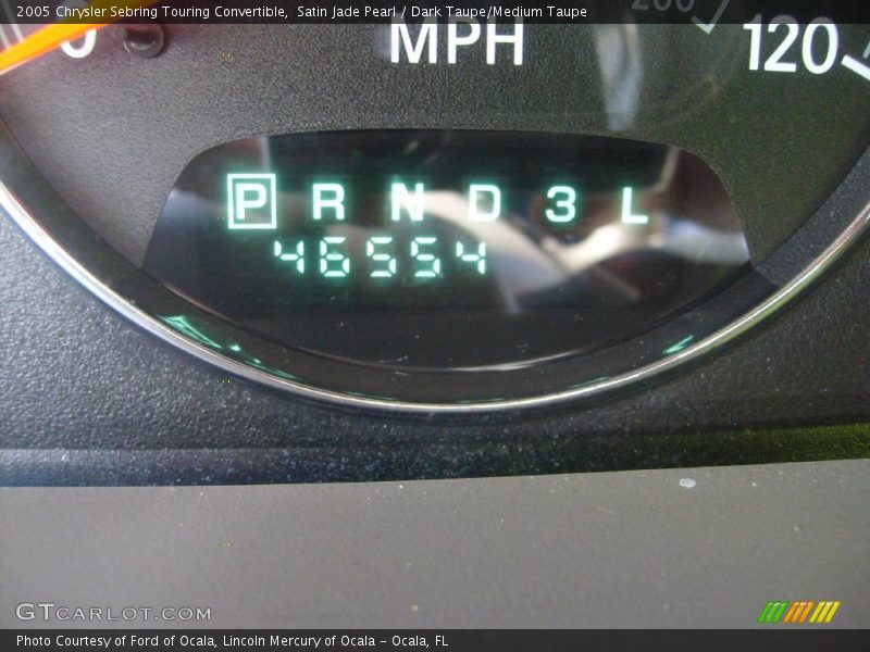 Satin Jade Pearl / Dark Taupe/Medium Taupe 2005 Chrysler Sebring Touring Convertible