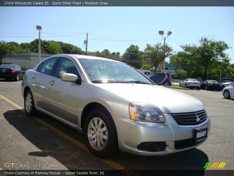 Quick Silver Pearl / Medium Gray 2009 Mitsubishi Galant ES