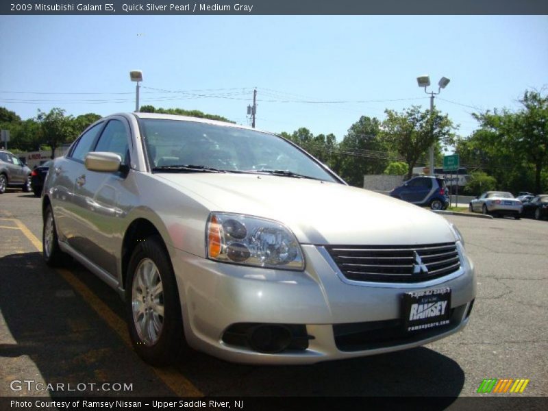 Quick Silver Pearl / Medium Gray 2009 Mitsubishi Galant ES