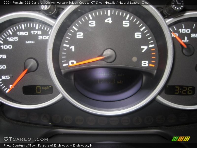 GT Silver Metallic / Natural Leather Grey 2004 Porsche 911 Carrera 40th Anniversary Edition Coupe