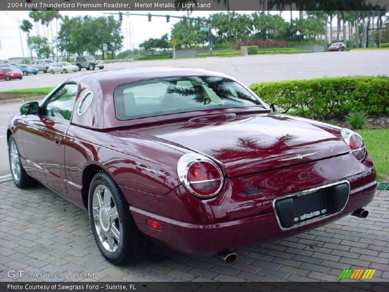 Merlot Metallic / Light Sand 2004 Ford Thunderbird Premium Roadster