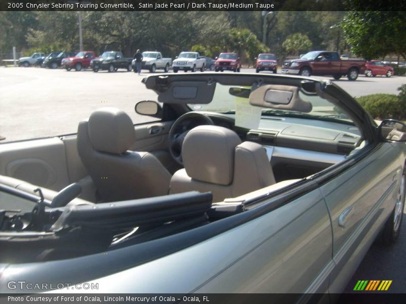 Satin Jade Pearl / Dark Taupe/Medium Taupe 2005 Chrysler Sebring Touring Convertible