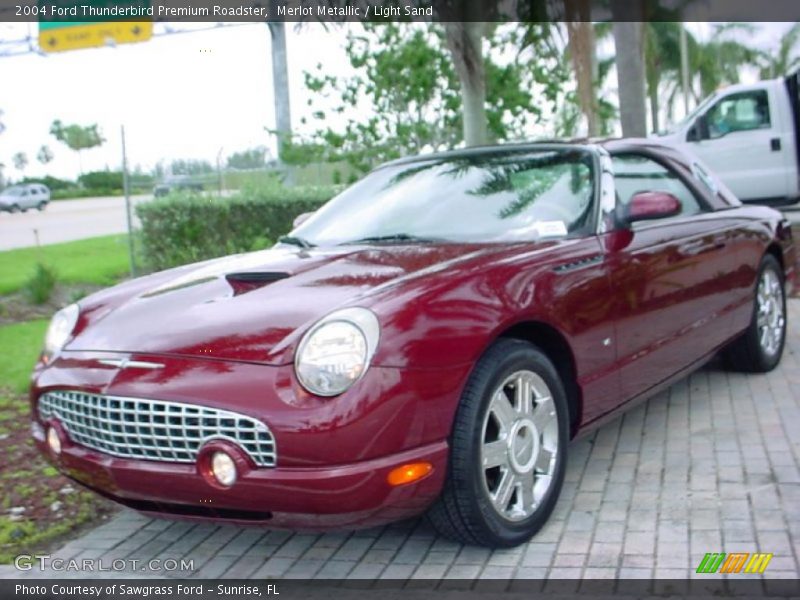 Merlot Metallic / Light Sand 2004 Ford Thunderbird Premium Roadster