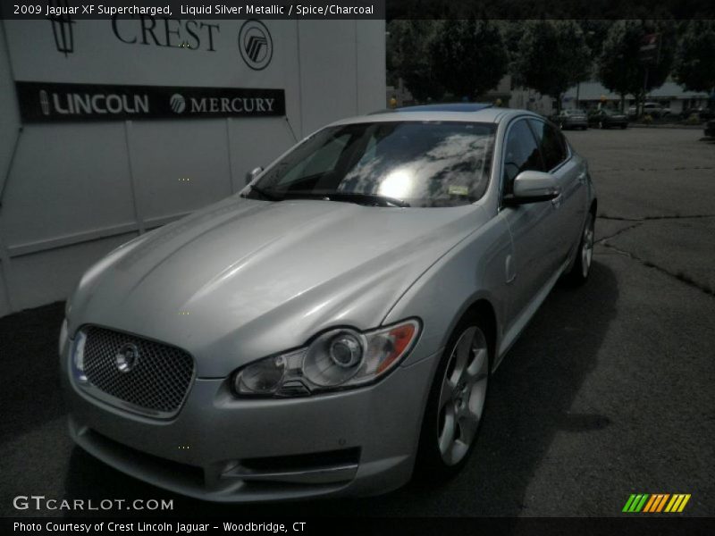 Liquid Silver Metallic / Spice/Charcoal 2009 Jaguar XF Supercharged