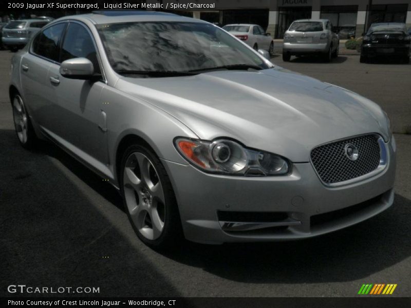 Liquid Silver Metallic / Spice/Charcoal 2009 Jaguar XF Supercharged