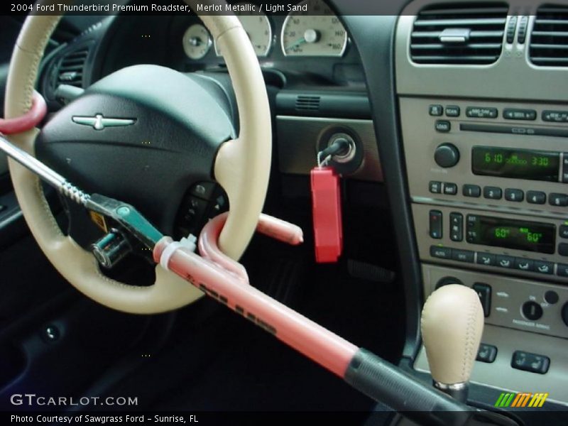 Merlot Metallic / Light Sand 2004 Ford Thunderbird Premium Roadster