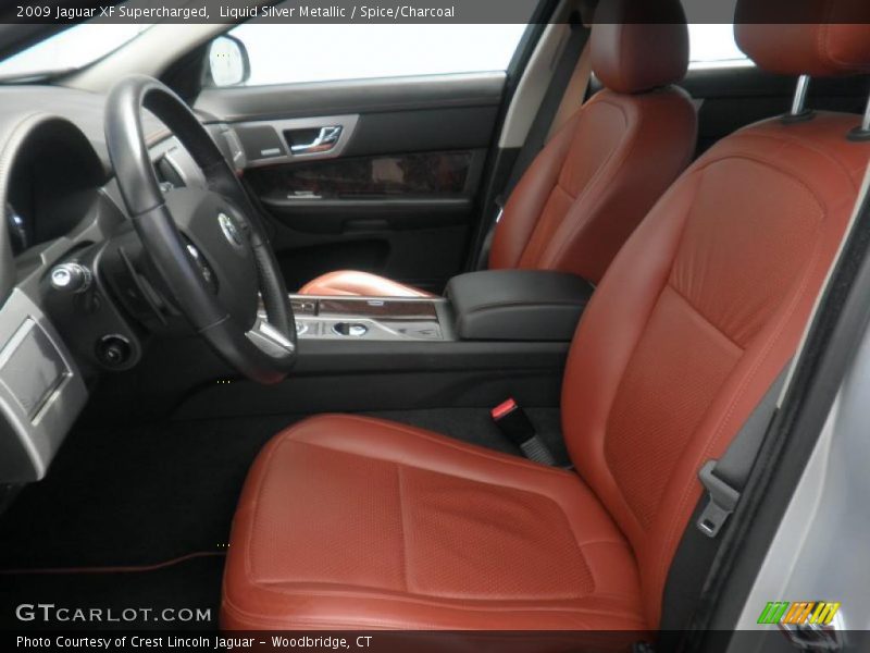 Liquid Silver Metallic / Spice/Charcoal 2009 Jaguar XF Supercharged