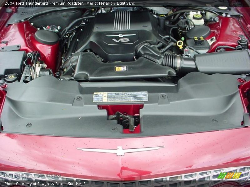 Merlot Metallic / Light Sand 2004 Ford Thunderbird Premium Roadster