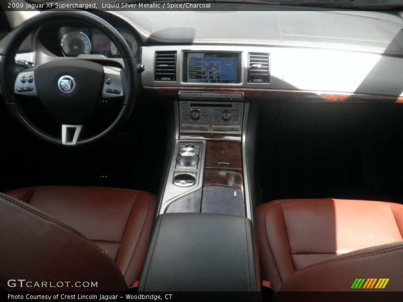 Liquid Silver Metallic / Spice/Charcoal 2009 Jaguar XF Supercharged