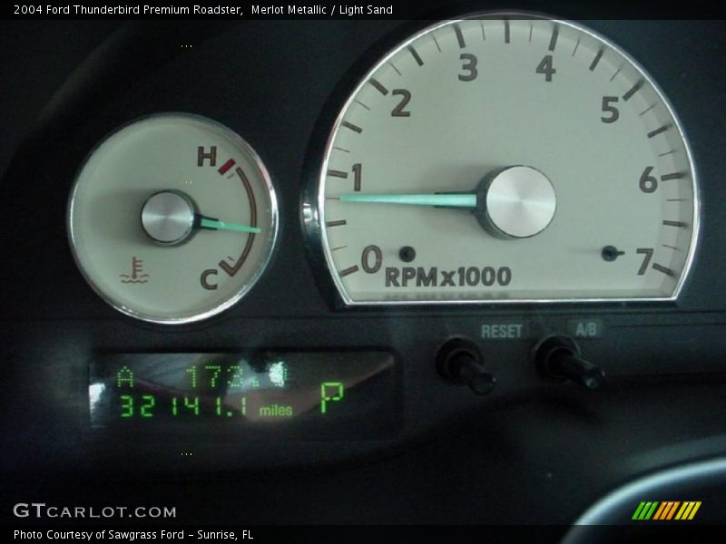 Merlot Metallic / Light Sand 2004 Ford Thunderbird Premium Roadster