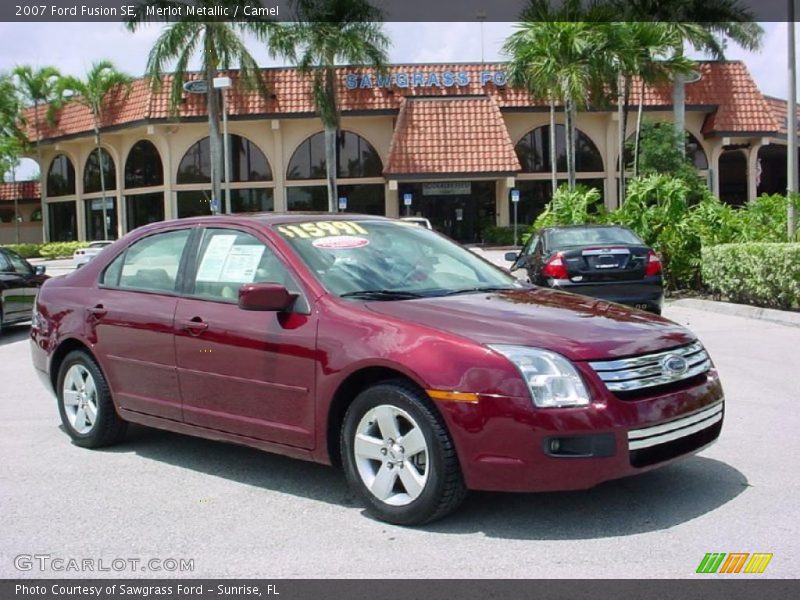 Merlot Metallic / Camel 2007 Ford Fusion SE