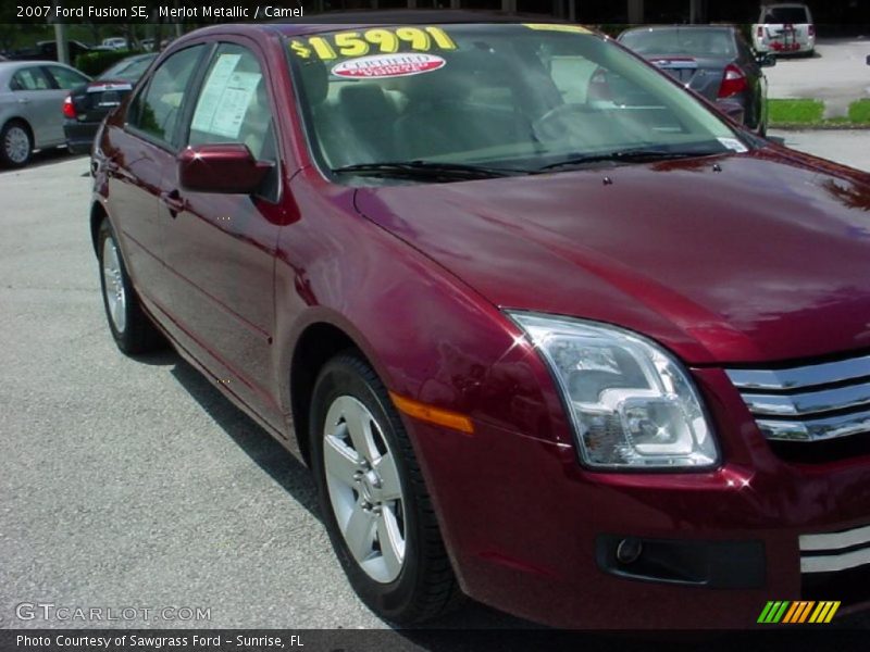 Merlot Metallic / Camel 2007 Ford Fusion SE