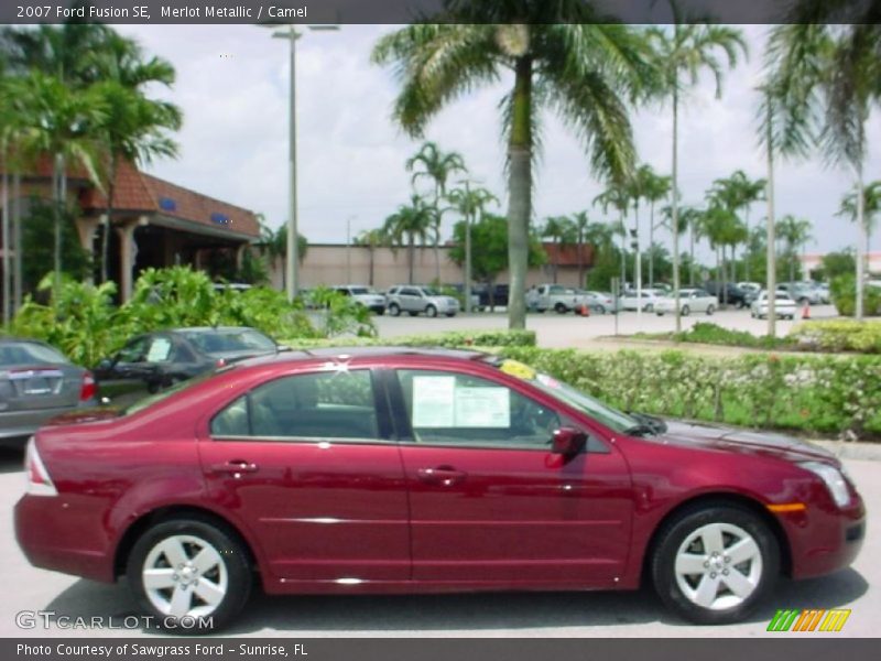 Merlot Metallic / Camel 2007 Ford Fusion SE