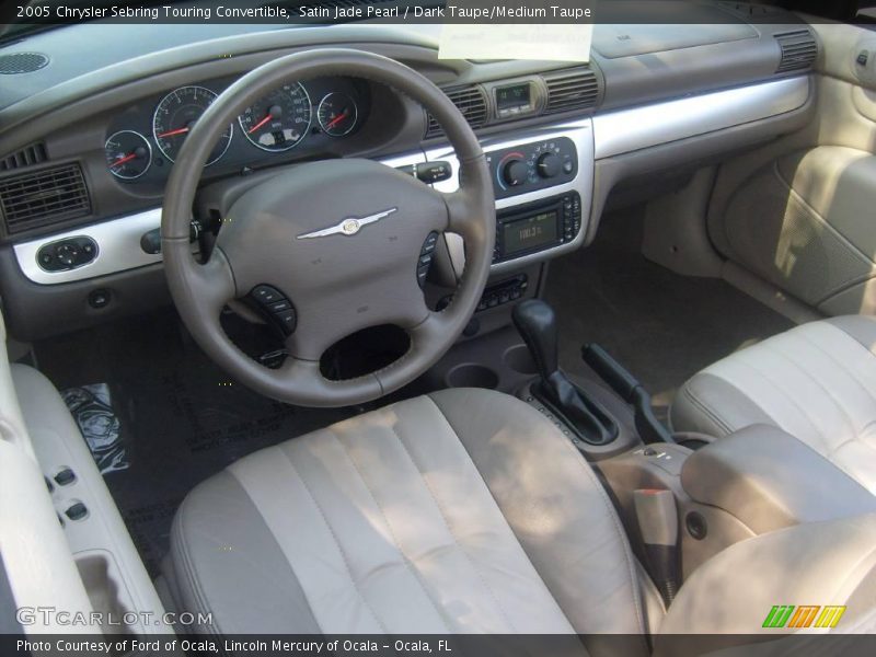 Satin Jade Pearl / Dark Taupe/Medium Taupe 2005 Chrysler Sebring Touring Convertible
