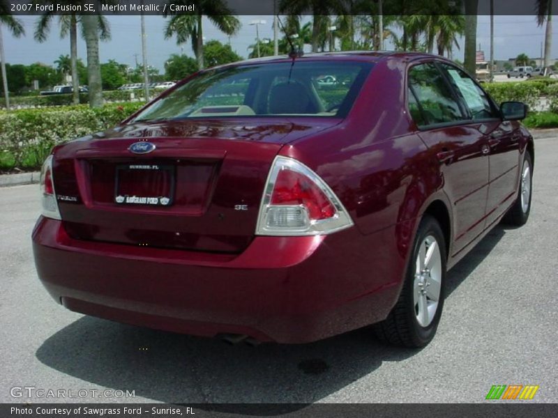 Merlot Metallic / Camel 2007 Ford Fusion SE