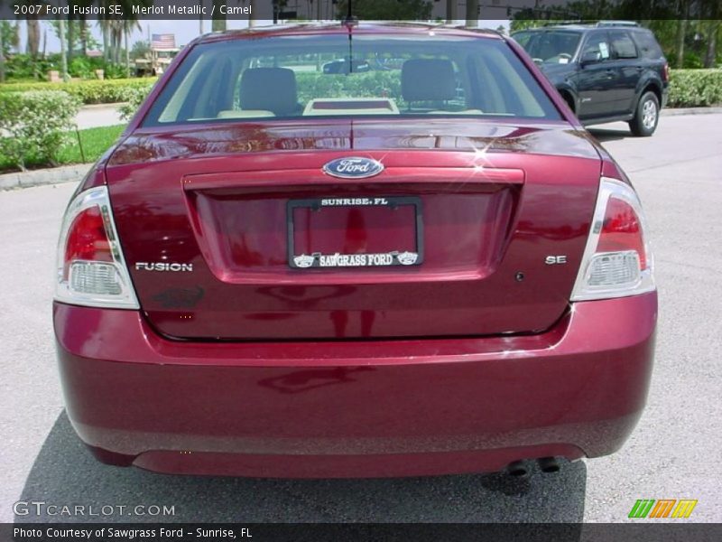 Merlot Metallic / Camel 2007 Ford Fusion SE