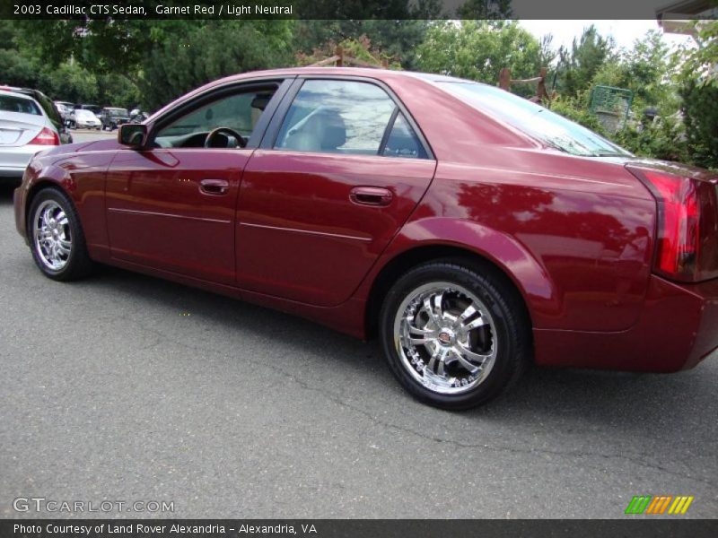 Garnet Red / Light Neutral 2003 Cadillac CTS Sedan