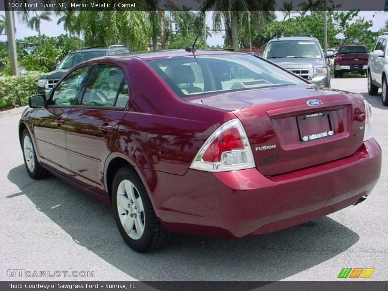 Merlot Metallic / Camel 2007 Ford Fusion SE