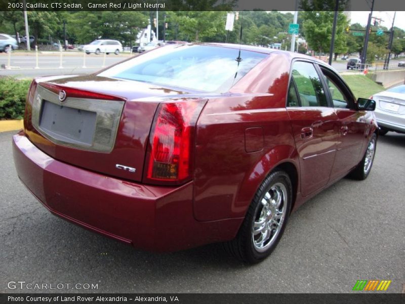 Garnet Red / Light Neutral 2003 Cadillac CTS Sedan