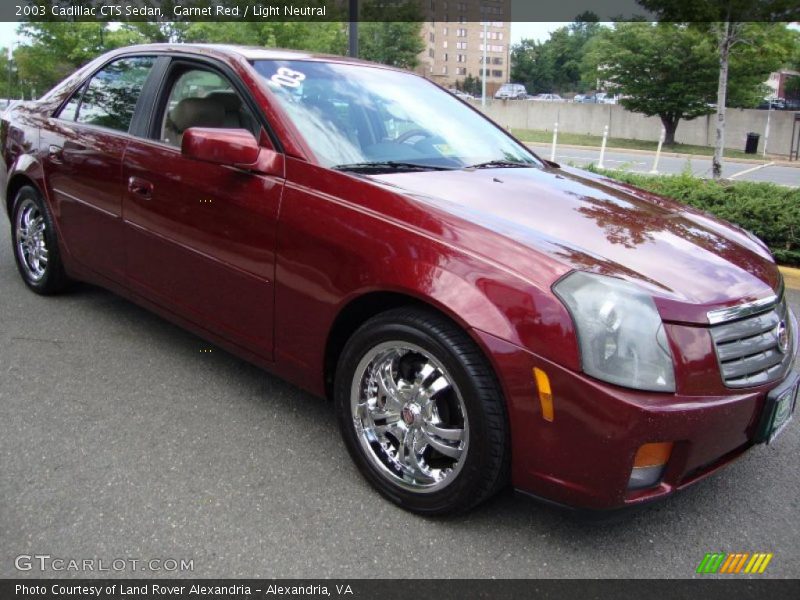 Garnet Red / Light Neutral 2003 Cadillac CTS Sedan